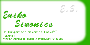 eniko simonics business card